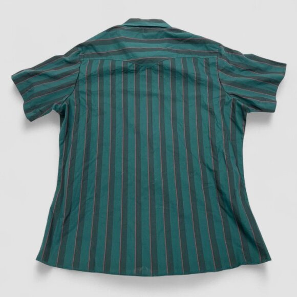 Wrangler Men's Western Shirt Dead Stock Vintage Snap Cowboy Short Sleeve 2XL XXL - Picture 6 of 6